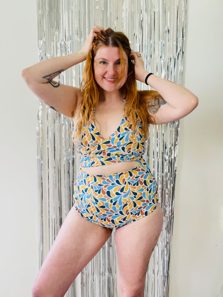 Selka Swimsuit in Blue Honey