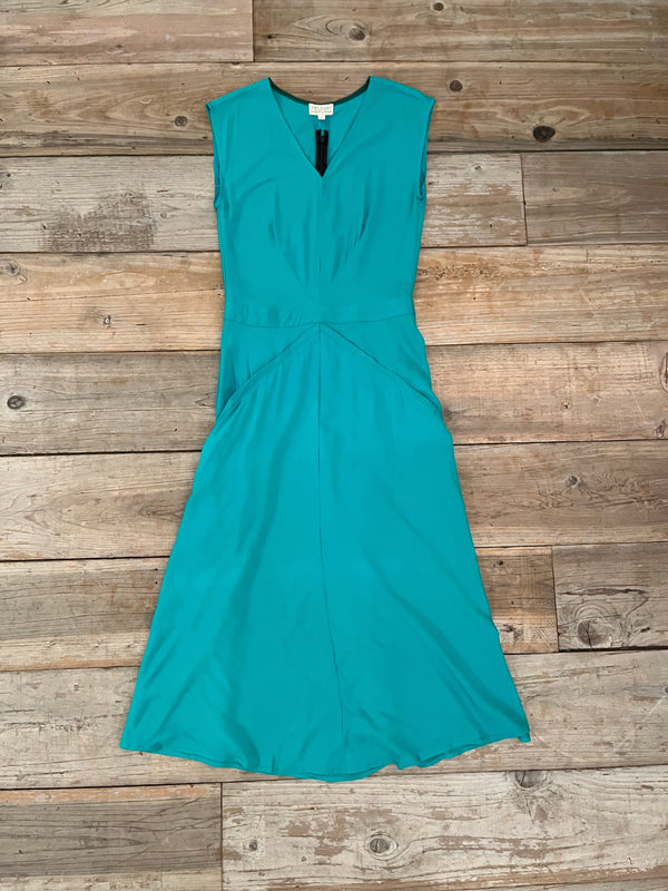 Xena Dress in Teal Challis