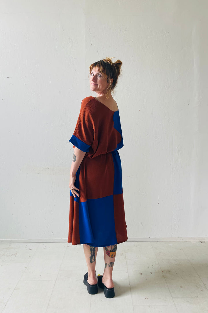 Eva Midi Skirt in Kristina Grid