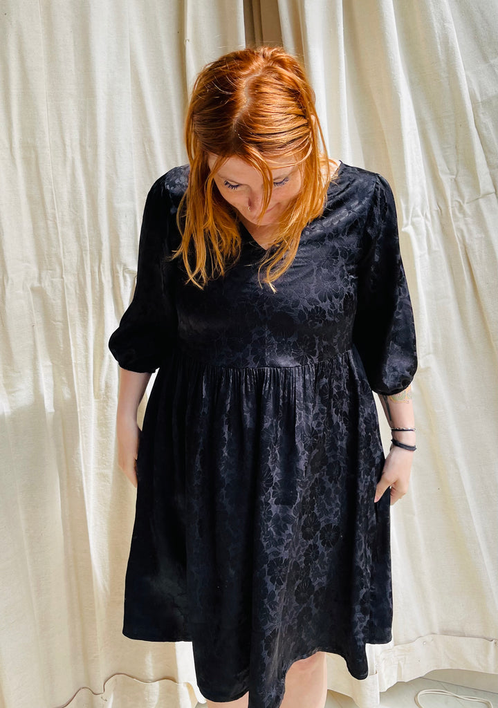 Monique Dress in Obsidian Floral