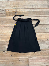 Monroe Wrap Skirt in Black Challis