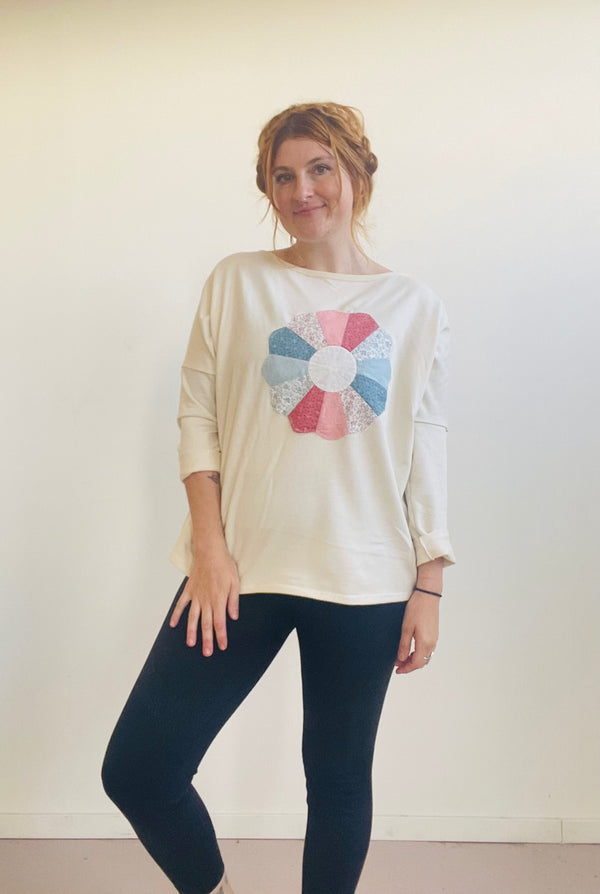 Batwing Quilt Sweatshirt