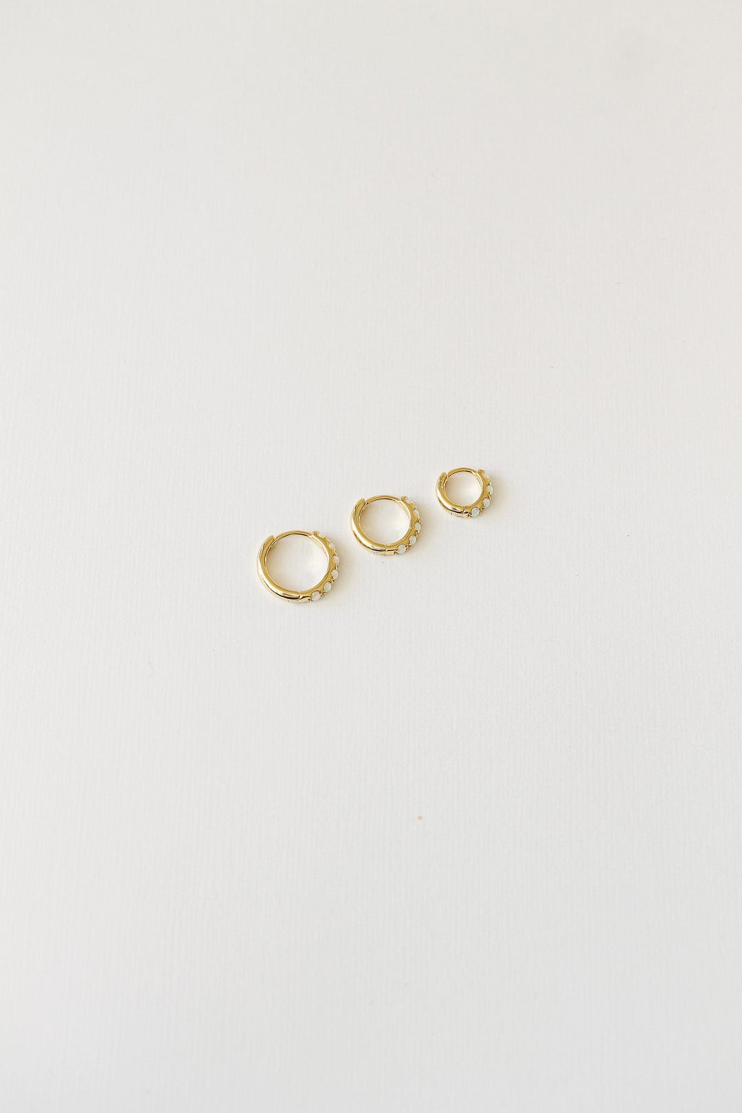 Micro Opal Hoop