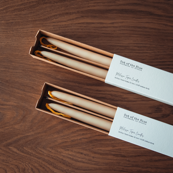 Melissa Taper Beeswax Candles