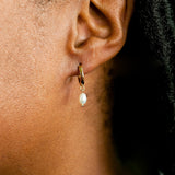 Iysa Freshwater Pearl Huggie Earrings
