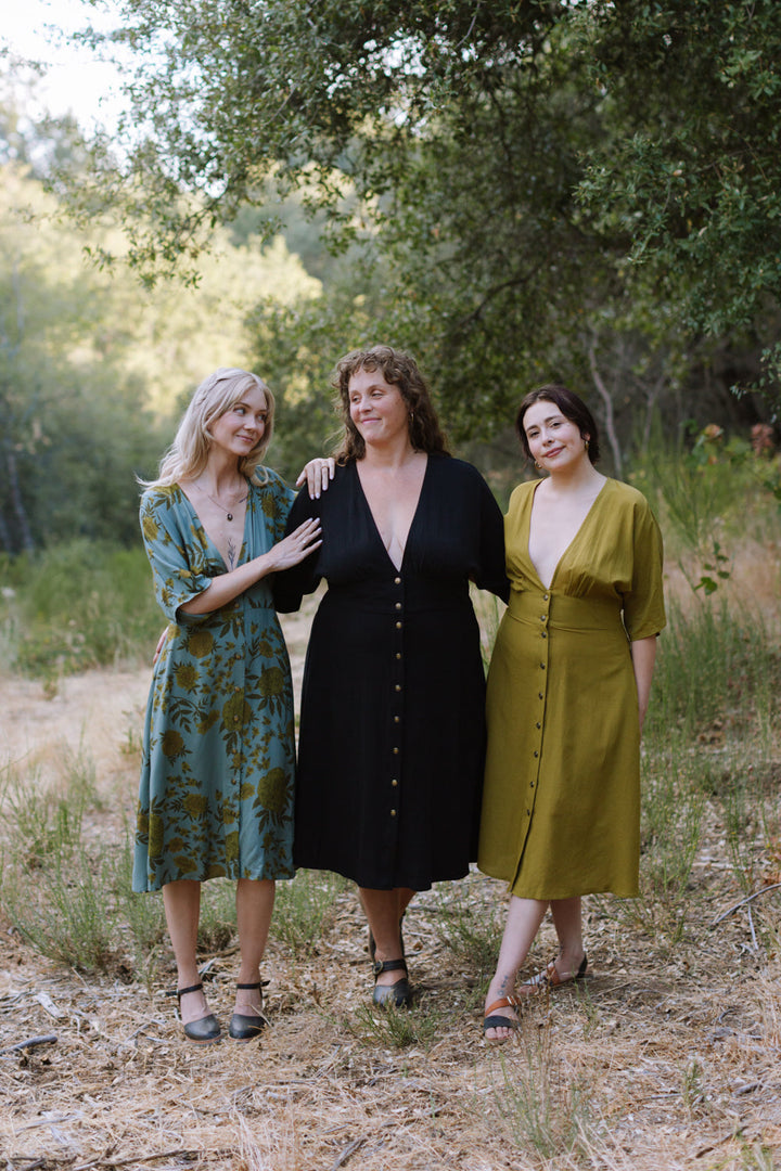 Finley Dress in Slate Marigold