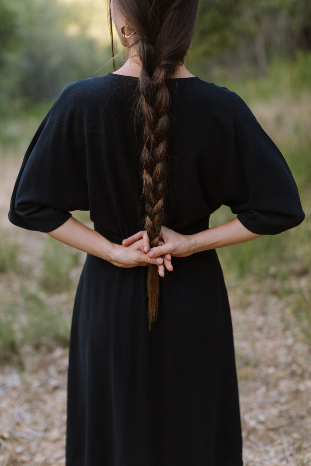 finley linen dress Finley Dress in Black Linen Field Day