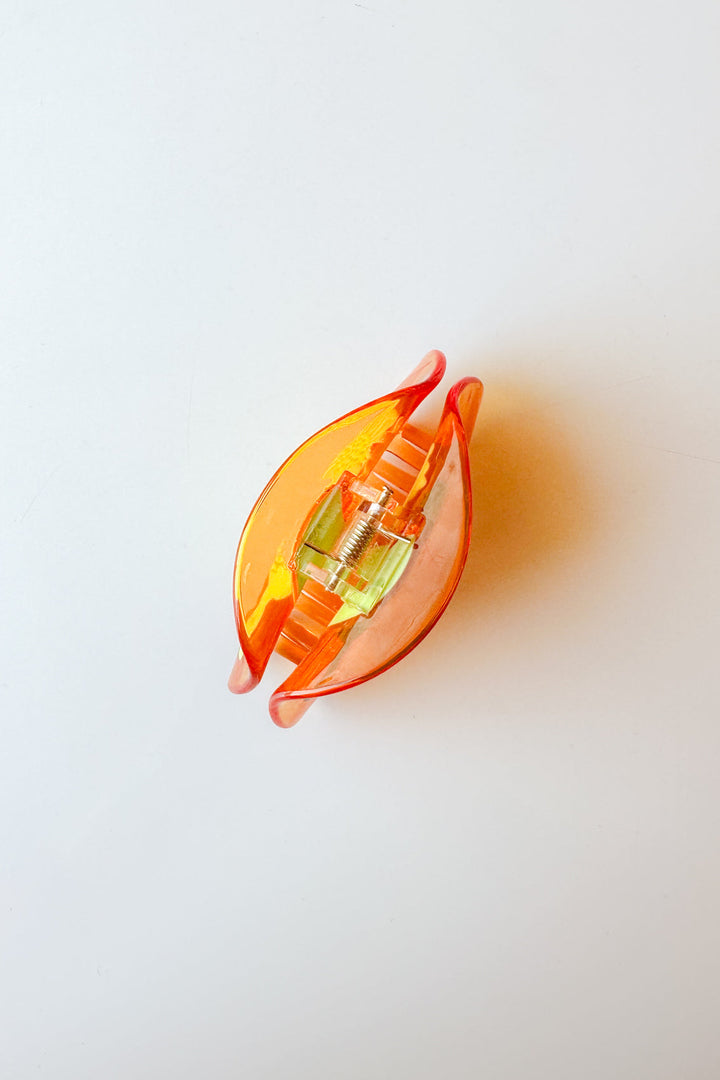 Sunflower Hair Claw in Tangerine