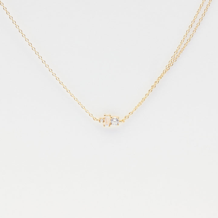Josephine Double Gold Chain Necklace