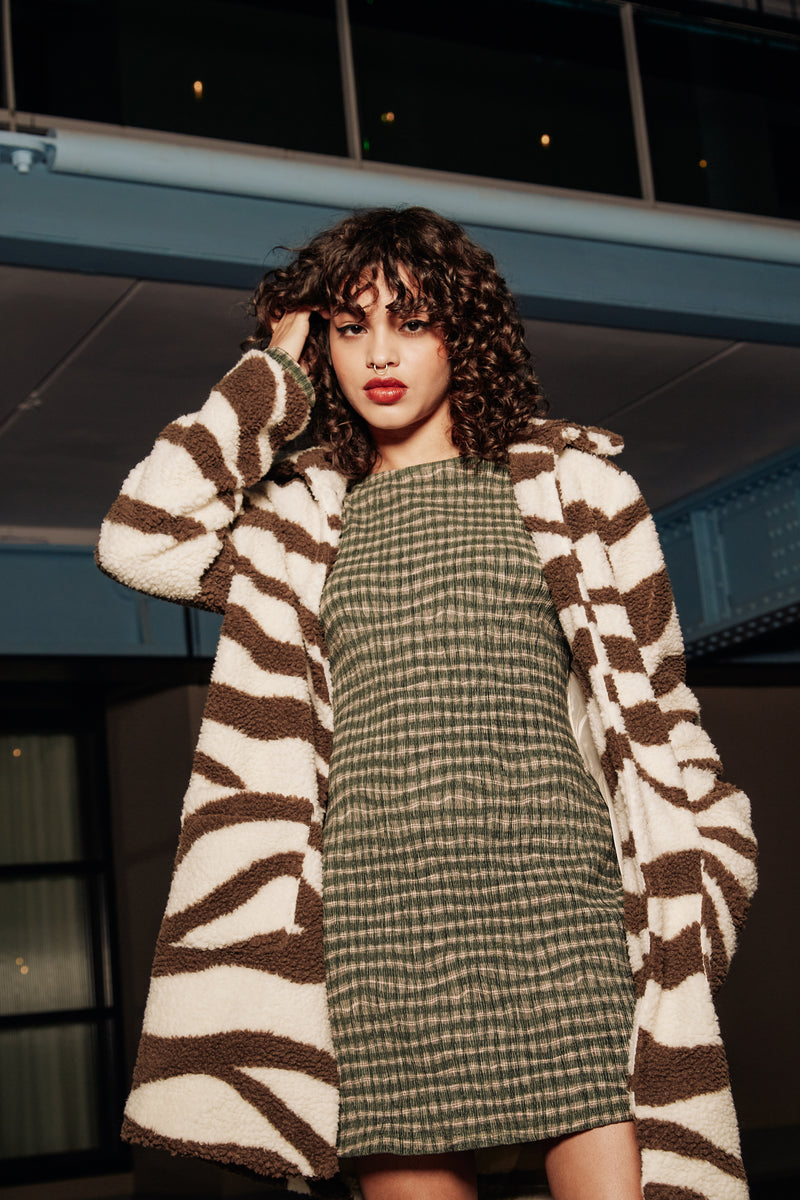 Swirl Sherpa Coat