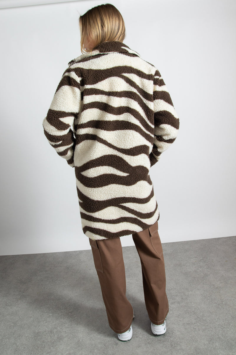 Swirl Sherpa Coat