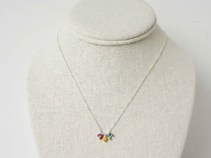 Laurel Necklace - Rainbow Sapphires