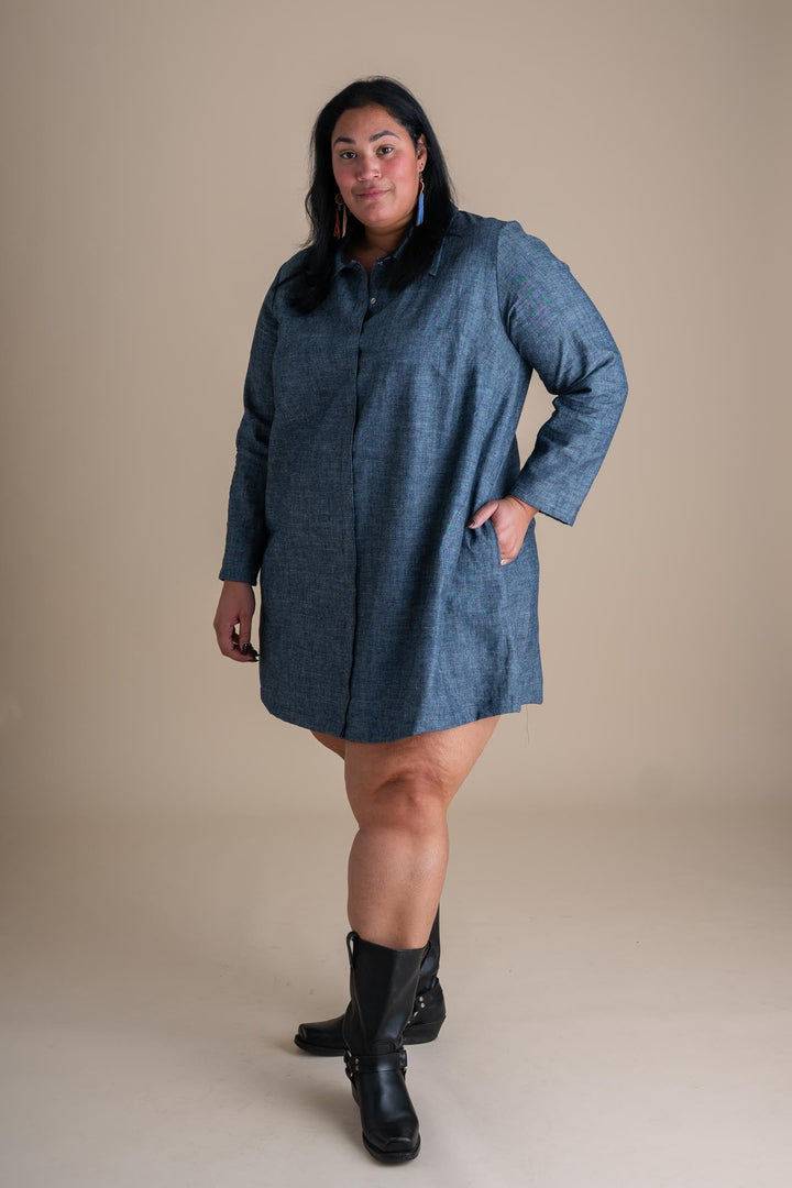 Highland Jacket (Updated) in Indigo Chambray