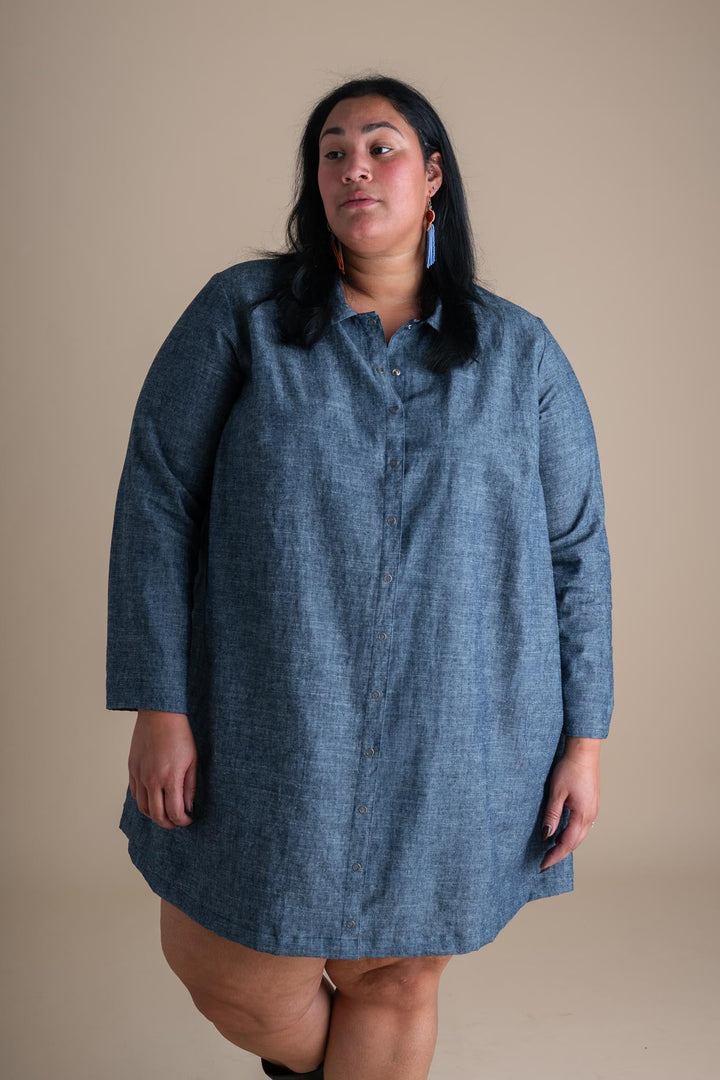 Highland Jacket (Updated) in Indigo Chambray