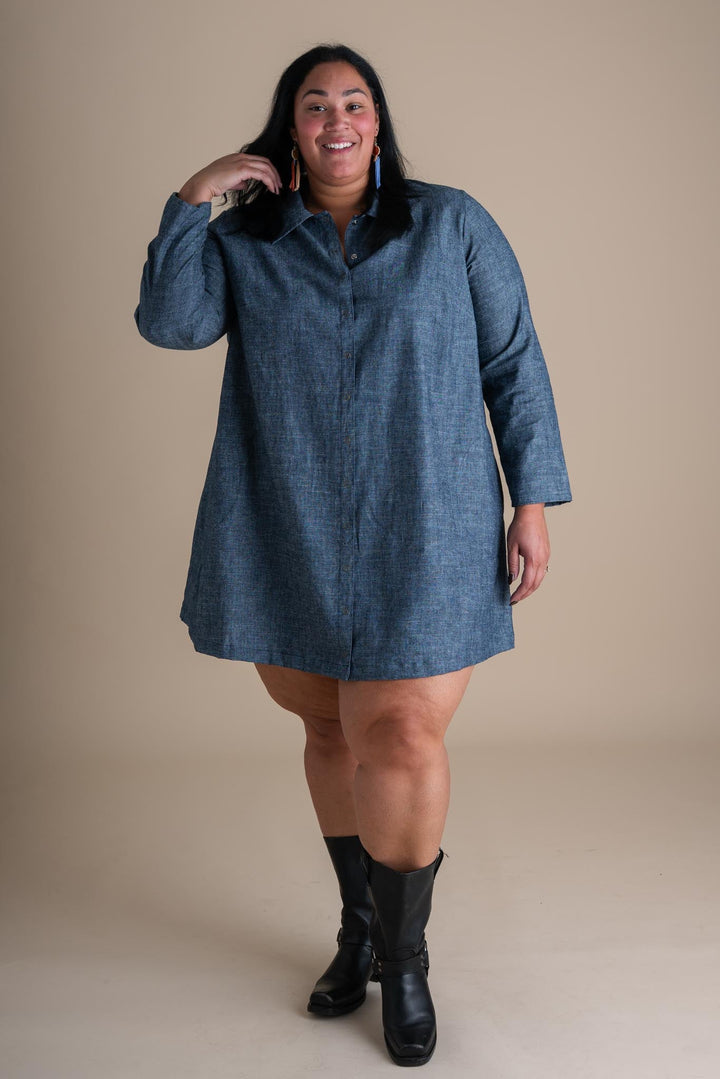 Highland Jacket (Updated) in Indigo Chambray