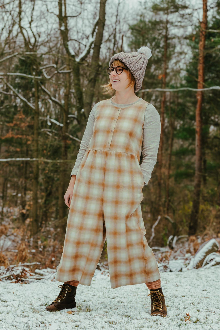 Foxfibre® Backyard Jumpsuit in White Pine