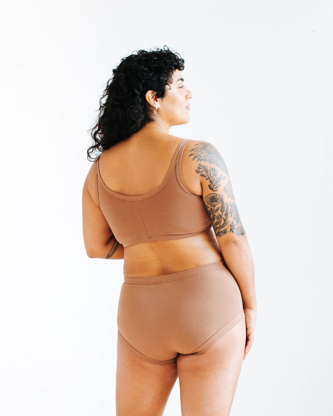 Longline Bra Hazelnut