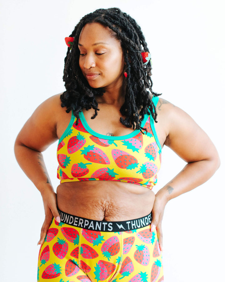 Longline Bra Strictly Strawberry