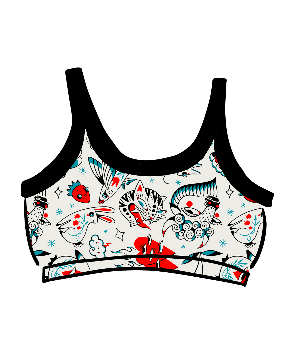 Longline Bra Inked Up