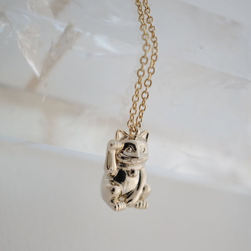 Lucky Cat Charm Necklace