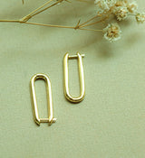 Lyla Gold Oval Hoop Earrings