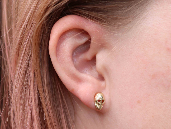 Memento Mori Skull Stud Earrings