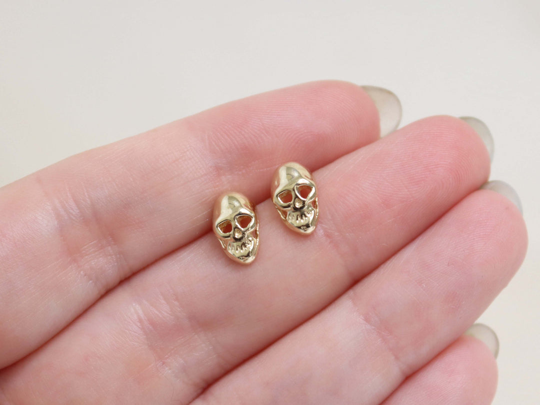 Memento Mori Skull Stud Earrings