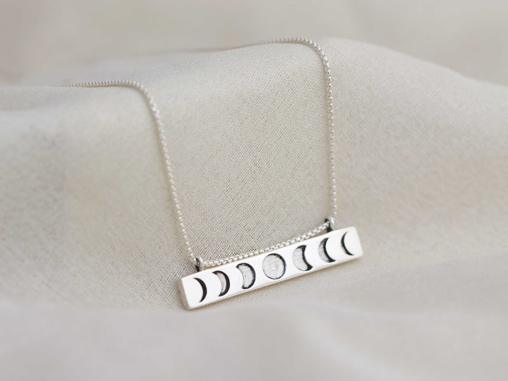 Moon Phase Necklace - Horizontal