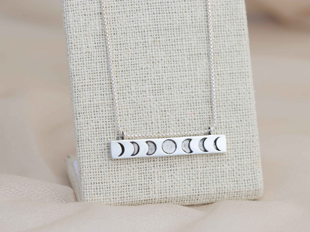 Moon Phase Necklace - Horizontal