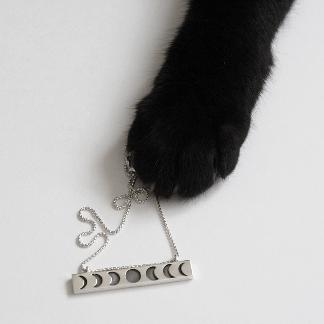 Moon Phase Necklace - Horizontal