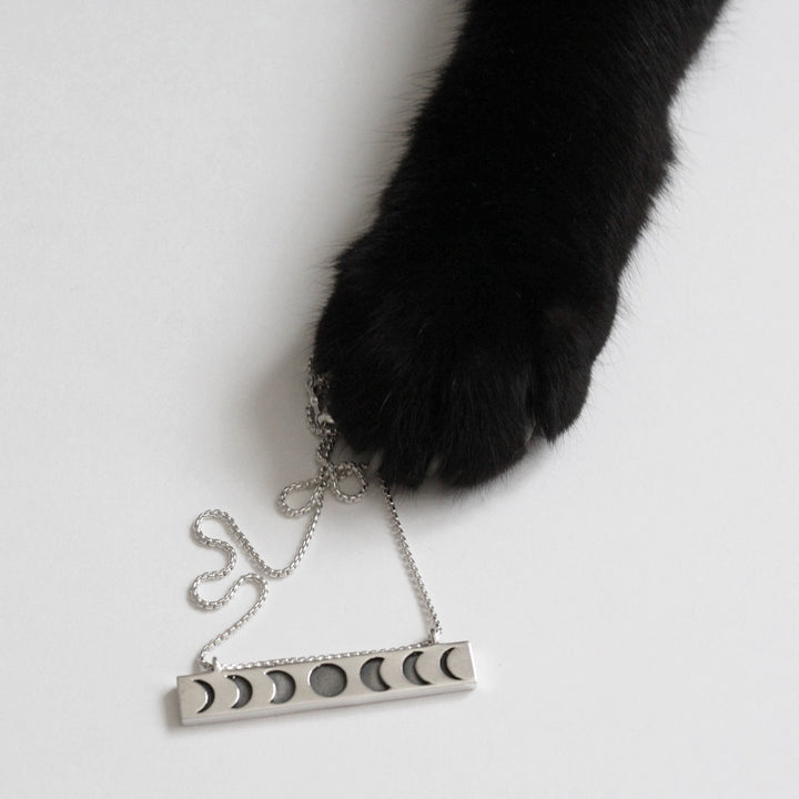 Moon Phase Necklace - Horizontal