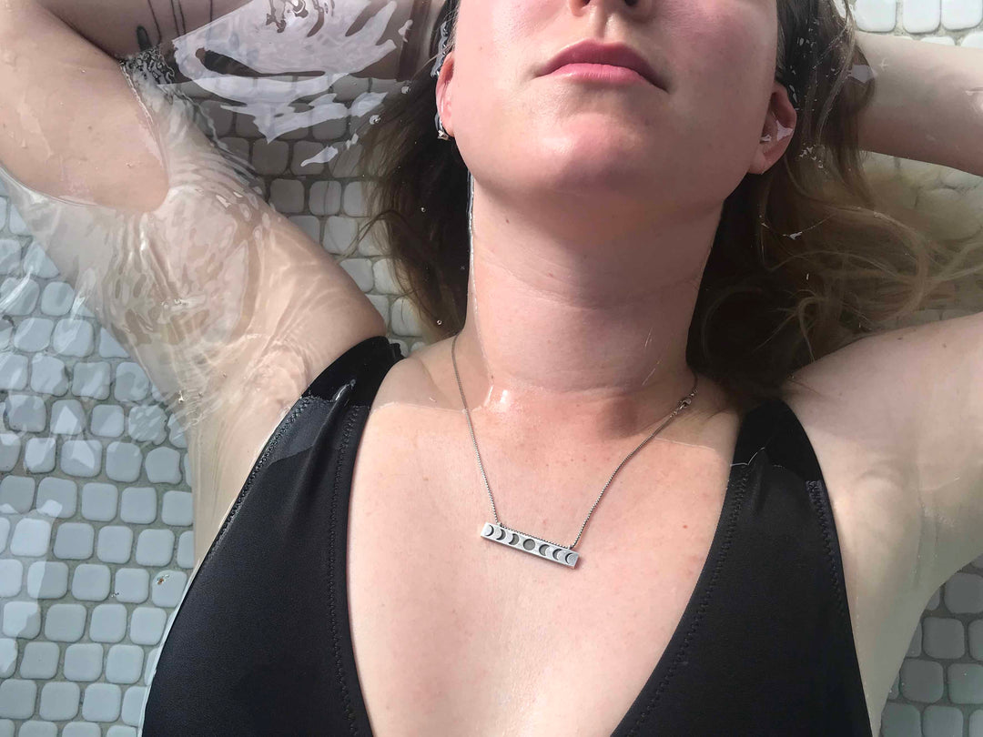 Moon Phase Necklace - Horizontal