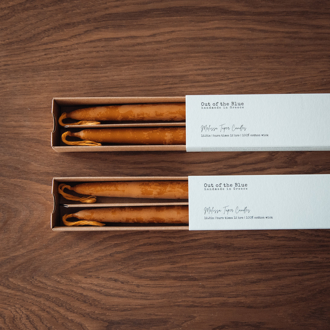 Melissa Taper Beeswax Candles