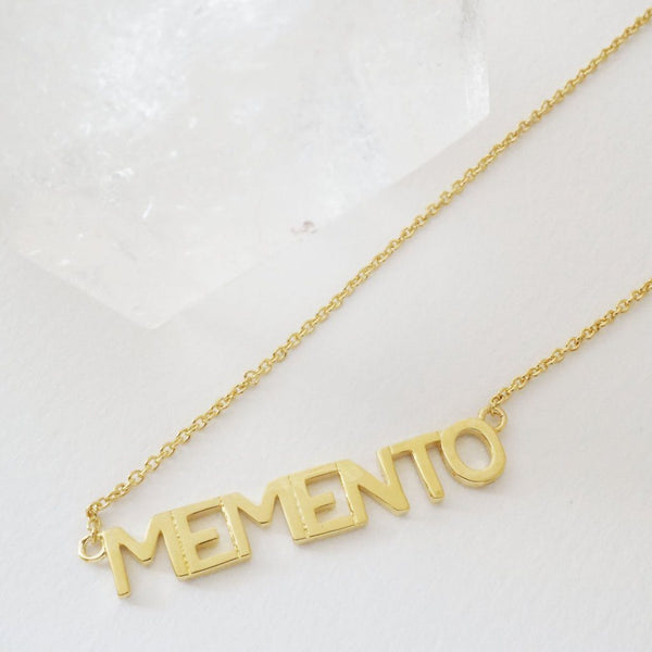 Memento Nameplate Necklace - Final Sale