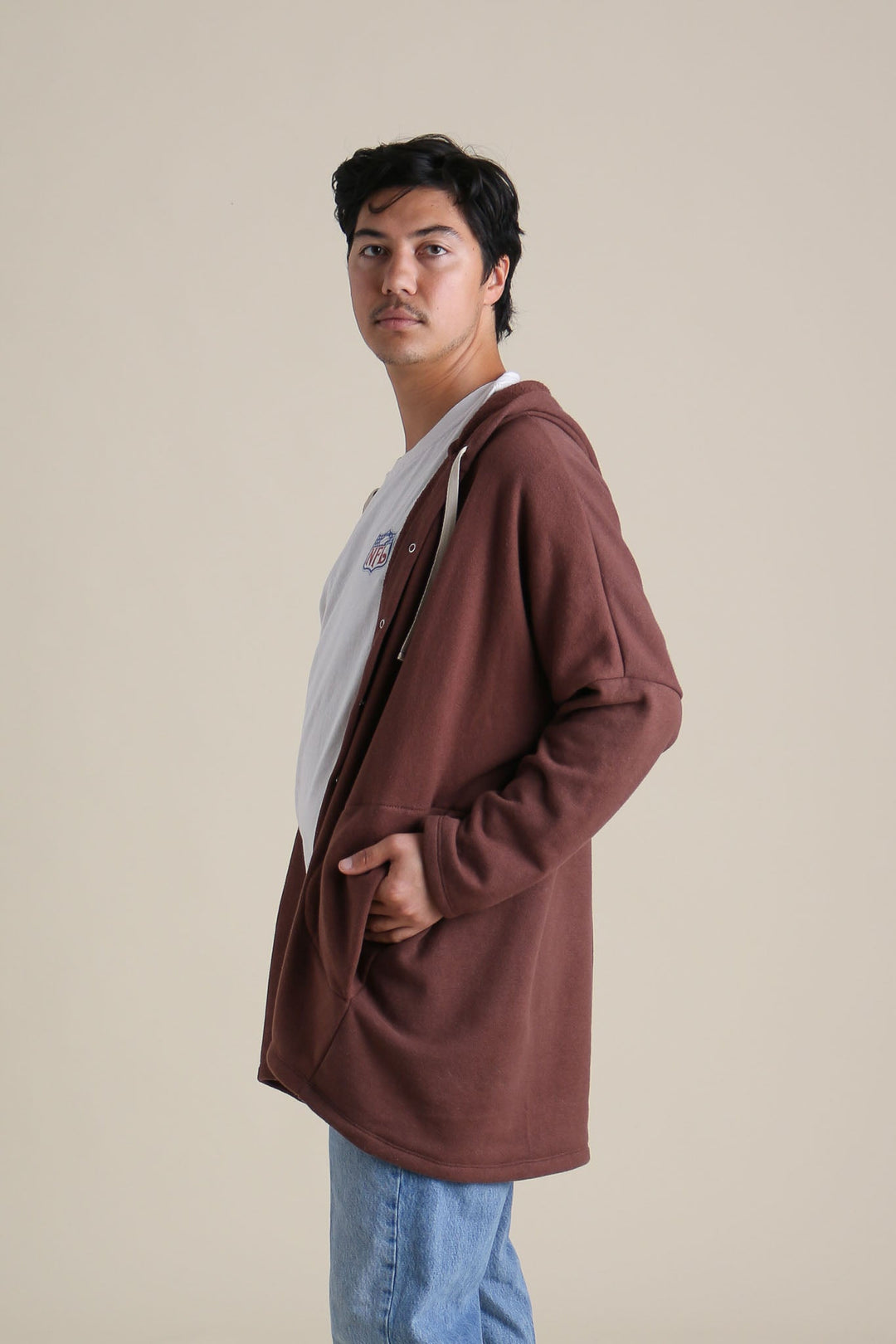 Cocoon Coat in Chestnut