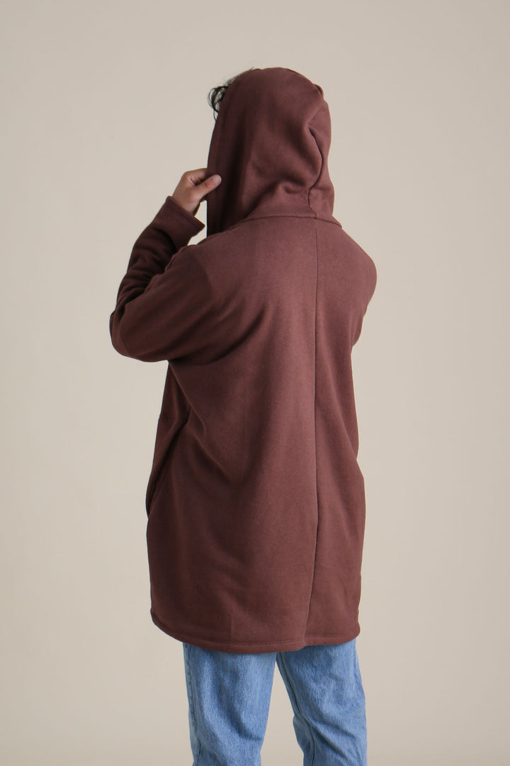 Cocoon Coat in Chestnut