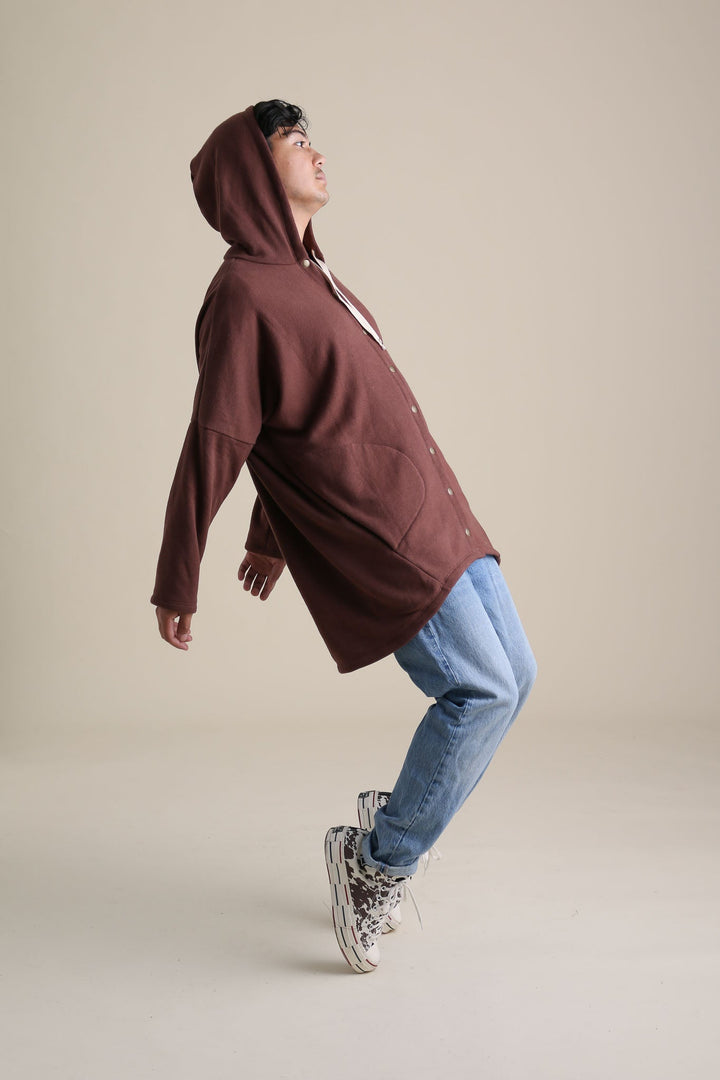 Cocoon Coat in Chestnut