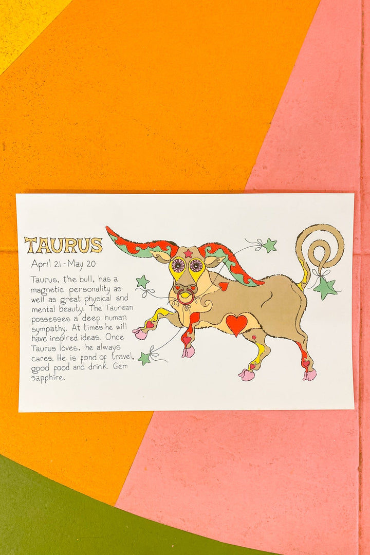 Taurus Zodiac Print