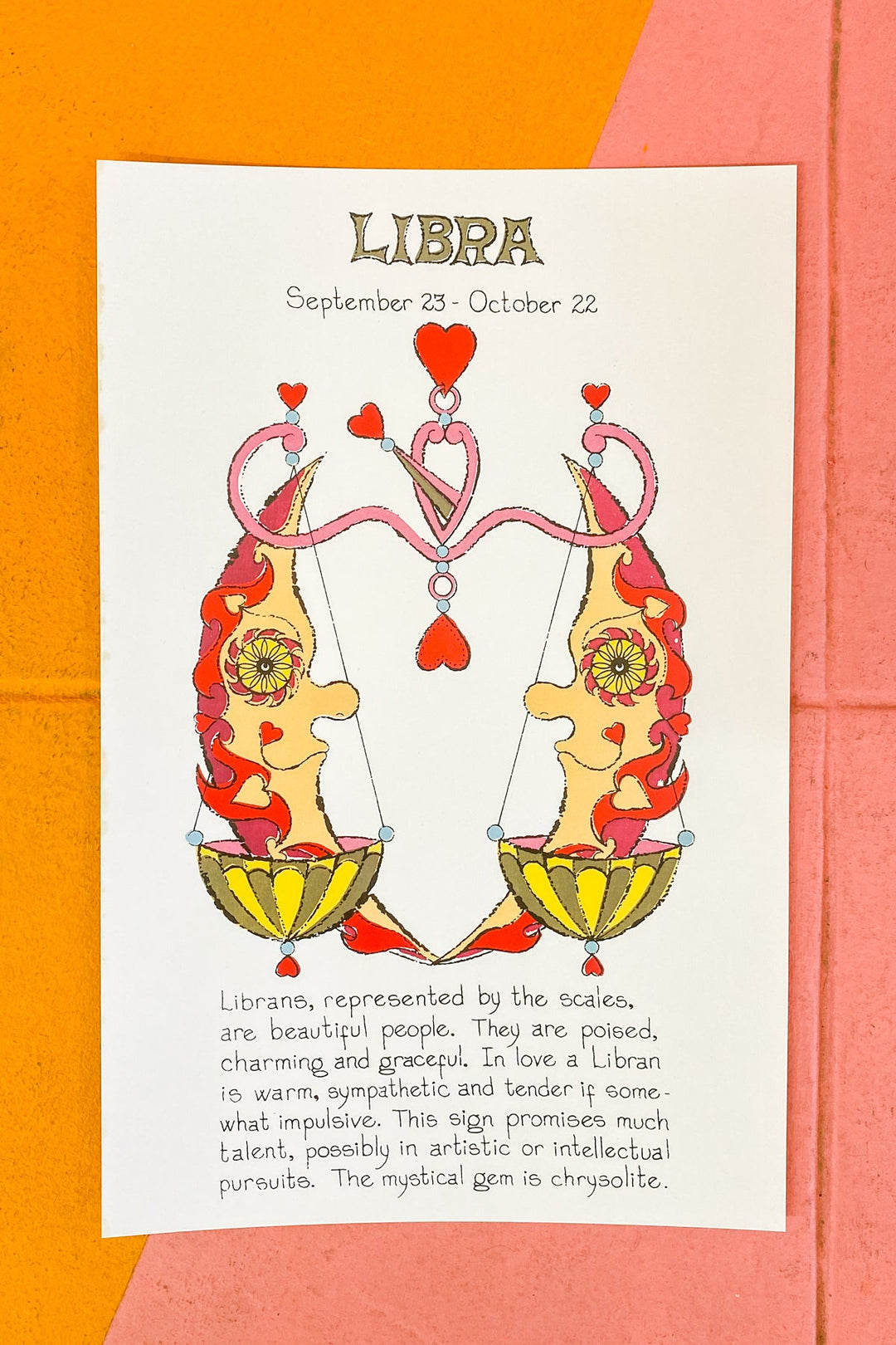 Libra Zodiac Print