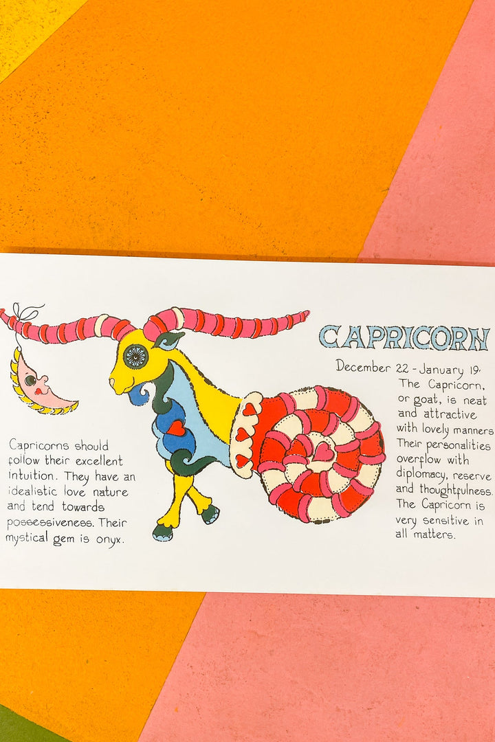 Capricorn Zodiac Print