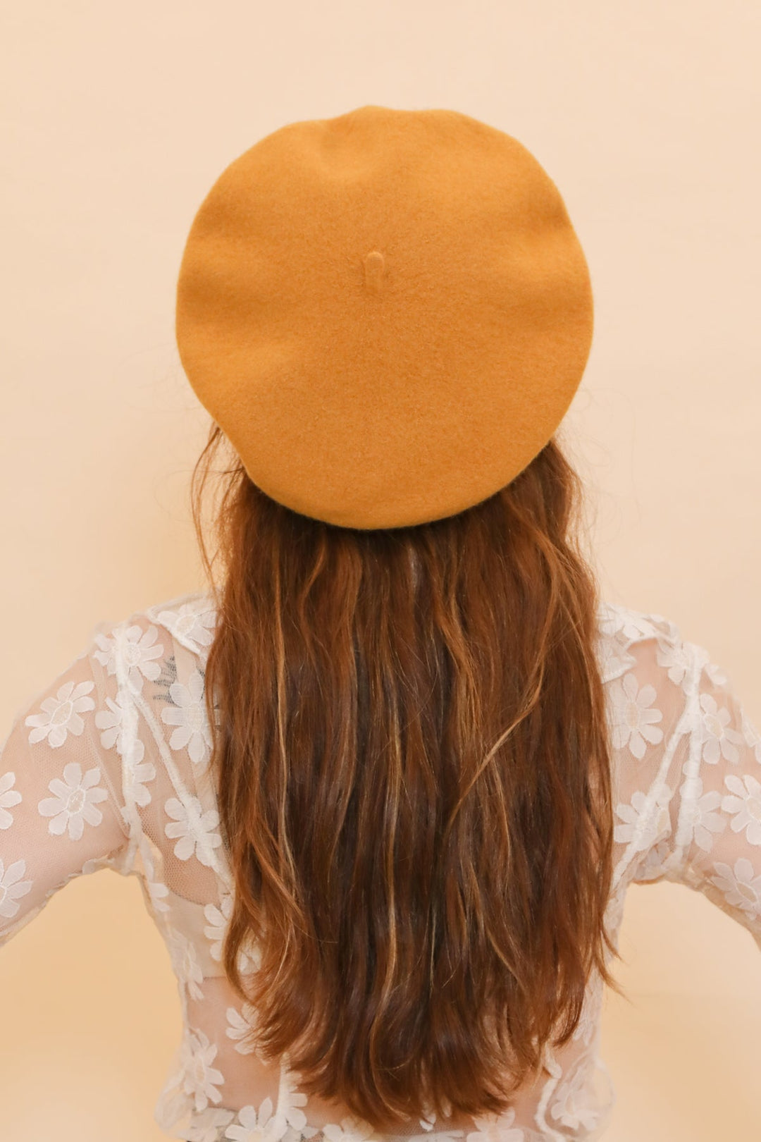 Brigitte Beret in Mustard