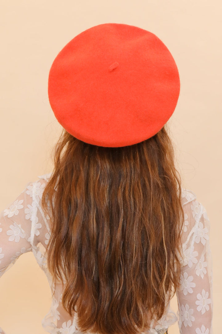 Brigitte Beret in Orange