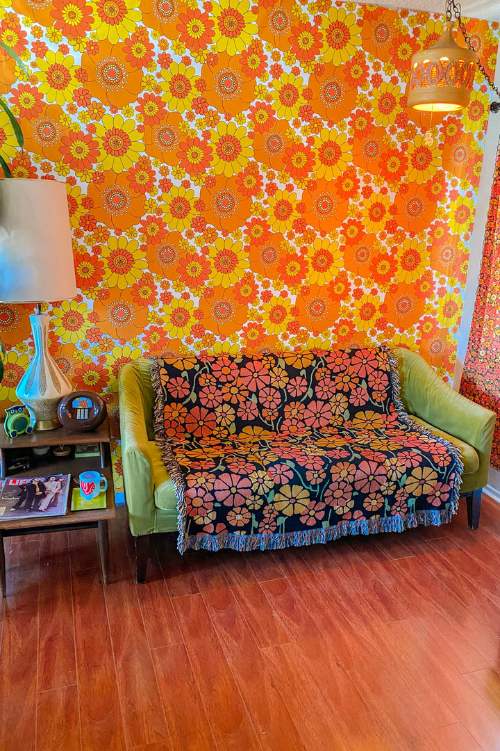 Marigold Woven Throw Blanket