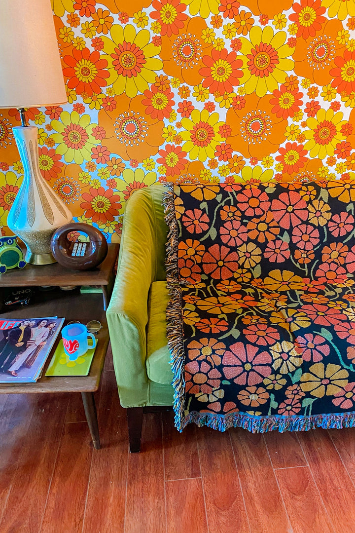 Marigold Woven Throw Blanket