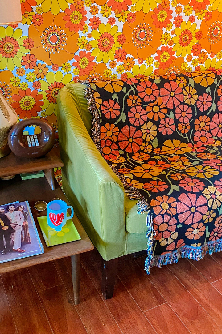 Marigold Woven Throw Blanket