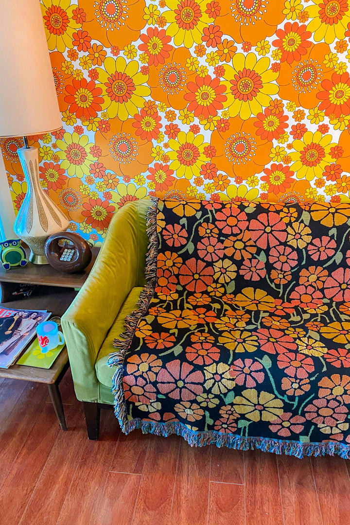 Marigold Woven Throw Blanket