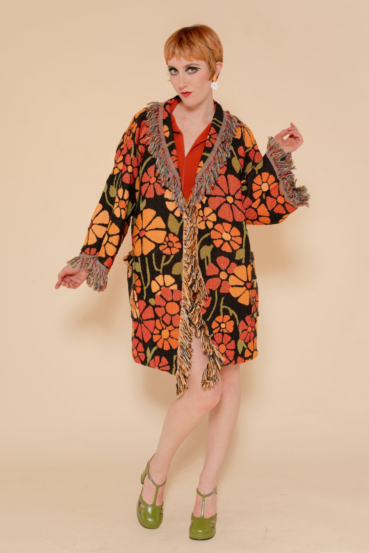 Rainbow Eye Blanket Robe Coat