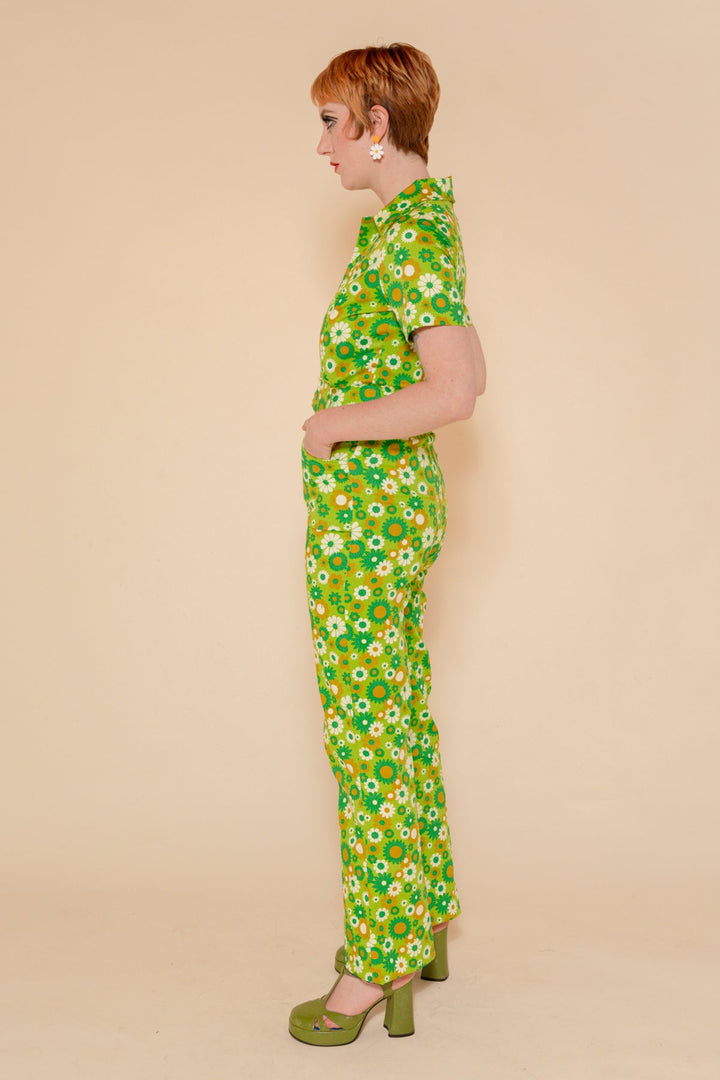 Green Daisy Jumpsuit