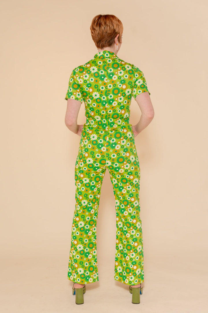 Green Daisy Jumpsuit