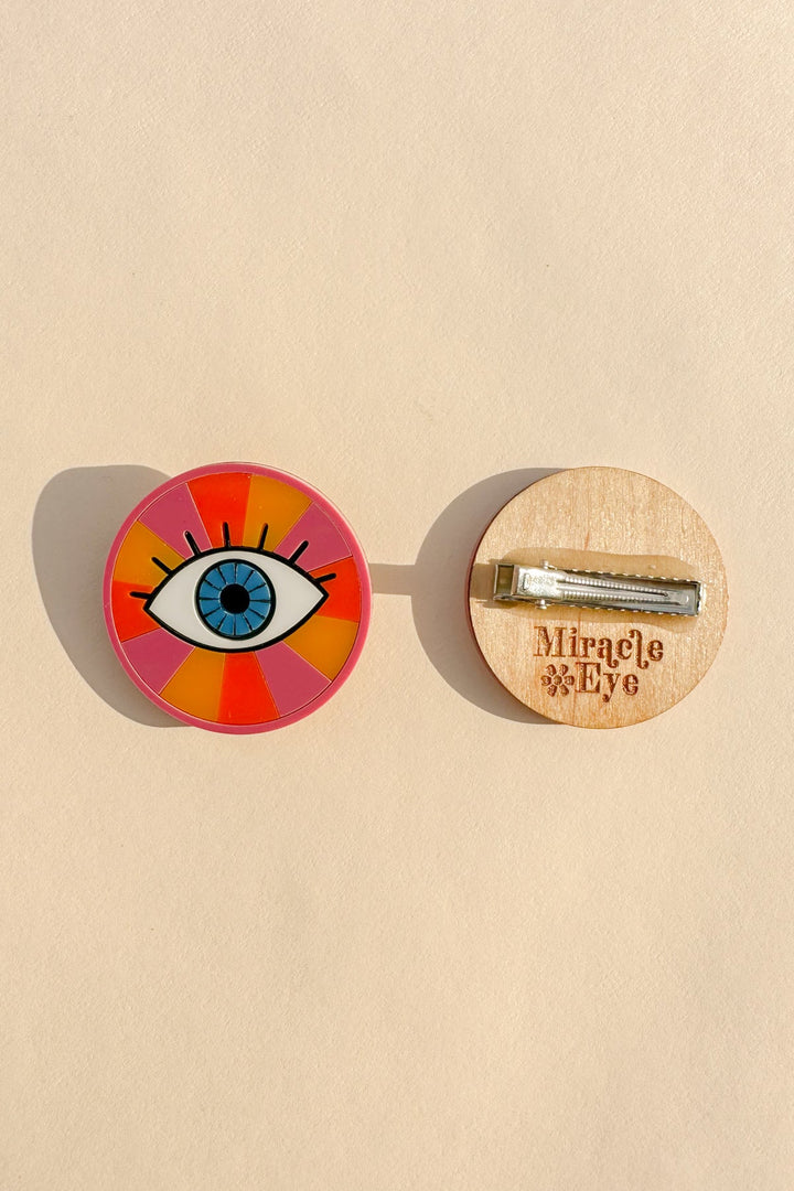 Rainbow Eye Hair Clip